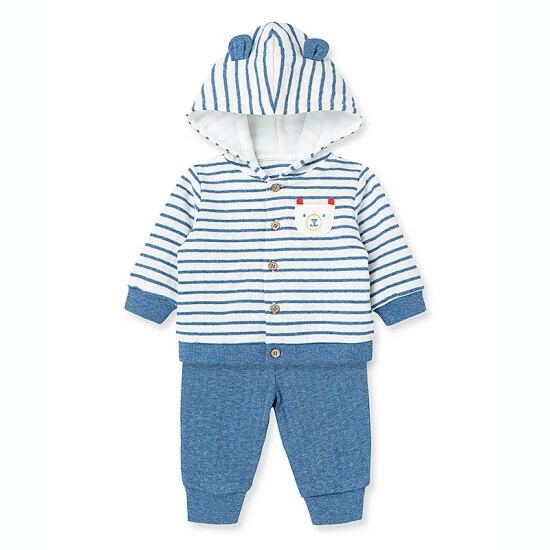 Cheap ๐ Little Me® Wild Bears 3-Piece Cardigan Set In Blue ๐ - Image 4