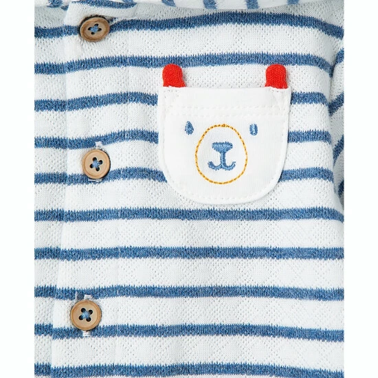 Cheap ๐ Little Me® Wild Bears 3-Piece Cardigan Set In Blue ๐ - Image 5