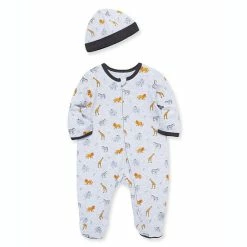 Best Pirce 💯 Little Me® Jungle Pals Footie With Hat In Grey 👏
