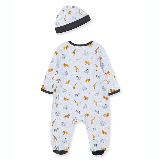 Best Pirce ๐ฏ Little Me® Jungle Pals Footie With Hat In Grey ๐ - Image 3