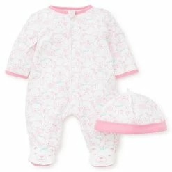 Flash Sale ⭐ Little Me® 2-Piece Teddy Bears Footie And Hat Set In Pink 🧨