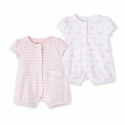 Top 10 ⭐ Little Me® 2-Pack Elephant Rompers In Pink 😀