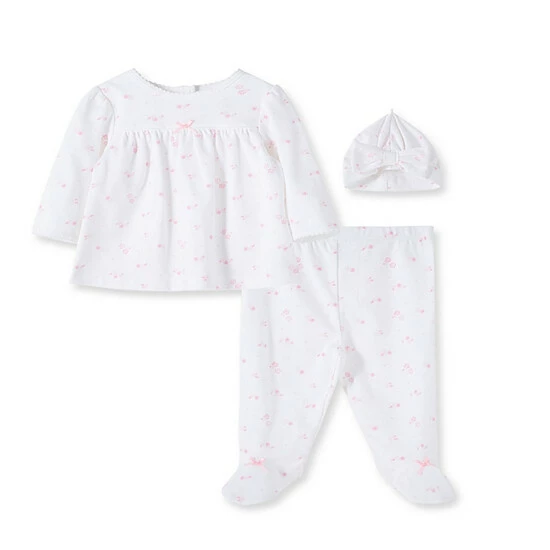 Top 10 ๐ฅ Little Me® 3-Piece Garden Long Sleeve Tunic, Footed Pant And Hat Set In Pink ๐