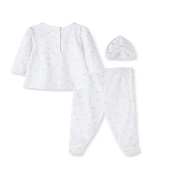 Top 10 ๐ฅ Little Me® 3-Piece Garden Long Sleeve Tunic, Footed Pant And Hat Set In Pink ๐ - Image 2