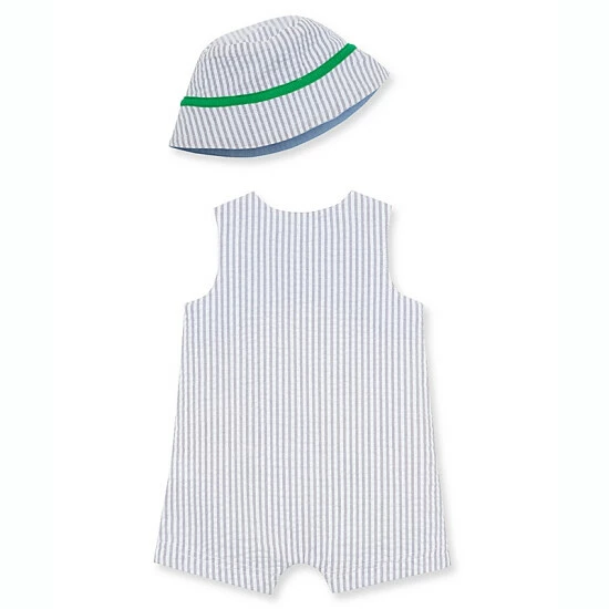 Buy 🧨 Little Me® 2-Piece Gator Sunsuit In Light Blue/White/Green ❤️ - Image 2