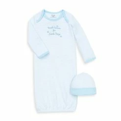 New 👏 Little Me® Thank Heavens Skylight Blue/White Gown ✨