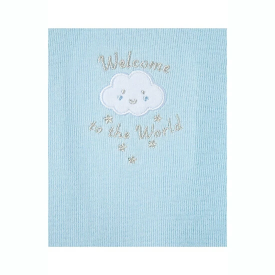 Cheapest ✔️ Little Me® 3-Pack Welcome To World Short Sleeve Bodysuits In Blue ✔️ - Image 3