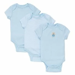 Best Sale 🧨 Little Me® 3-Pack Cute Bear Bodysuits In Blue 🧨
