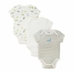 Flash Sale 🤩 Little Me® 3-Piece Dino Bodysuits In Grey 🛒