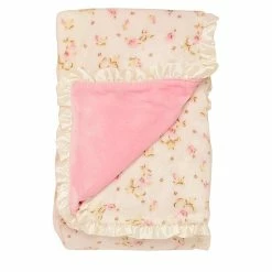 Brand new 🥰 Little Me® Luxe Reversible Rose Plush Blanket White 🛒