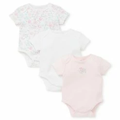 Budget 🔥 Little Me® 3-Pack Watercolor Bodysuits In Pink ❤️