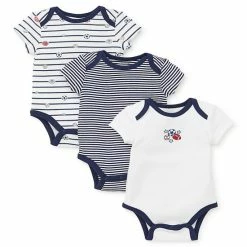 Discount 💯 Little Me® 3-Pack Sports Star Bodysuits In Navy ✨