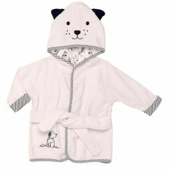 Wholesale 👍 Little Me® Puppy Robe In Pink White 💯