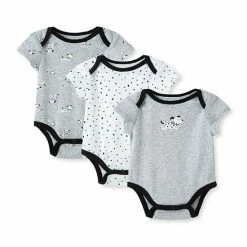 Cheapest ⭐ Little Me® 3-Pack Dalmation Bodysuits In Grey 👍
