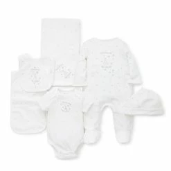 Outlet ⌛ Little Me® Size 6M 6-Piece Welcome To The World Gift Box In White 🎉
