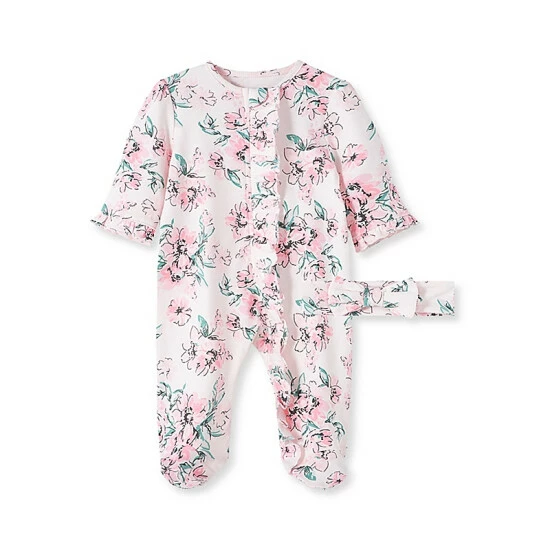 Hot Sale 💯 Little Me® 2-Piece Floral Dream Footie And Headband Set In Pink ⌛