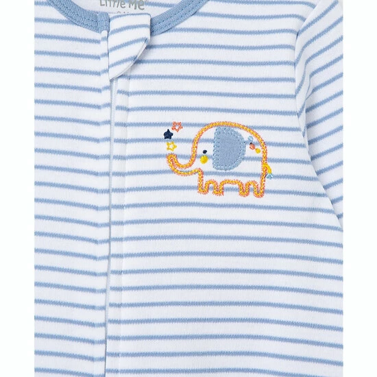 Hot Sale ⭐ Little Me® 2-Piece Elephant Footie And Hat Set ✨ - Image 3