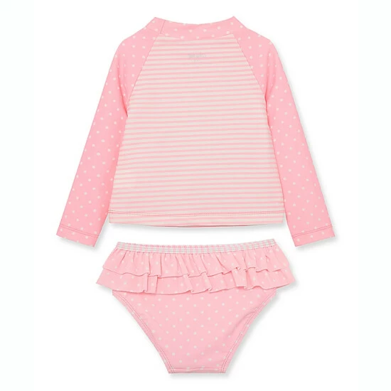 New ๐ Little Me® 2-Piece Pineapple Rash Guard ๐ฉฑ Swimsuit Set In Pink ๐ - Image 2